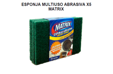 ESPONJA ABRASIVA PAQ 5UND MATRIX A018-WC101-5