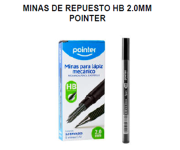 MINAS DE REPUESTO HB 2.0mm CJA 12ENVASES POINTER