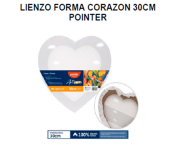 LIENZO FORMA DE CORAZON 30cm POINTER