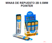 MINAS REPUESTO 2B 0.5MM POINTER PL-05-2B